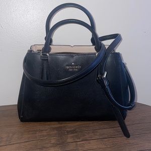 Black leather Kate Spade purse